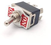 Interruptor bipolar a palanca Terminales Faston 6'35 mm ON-ON 10A/ 250VAC Electro DH 11.467.C 8430552074785