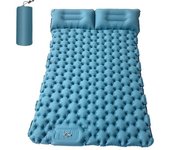 Alfombra de camping 2 persona con almohada de aire portátil colchón de aire impermeable para mochilero