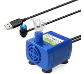 Motor de bomba de bajo ruido de reemplazo de bomba de fuente de agua para mascotas USB con apagado automático