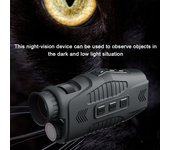 1080P portátil Monocular infrarrojo dispositivo de visión nocturna uso diurno y nocturno toma de fotos y videos 5X Zoom Digital 300M distancia de visión oscura completa para caza al aire libre viaje en barco