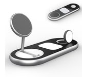 Estación de carga inalámbrica magnética D301 3 en 1 - Compatible con iPhone/Watch/AirPods