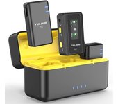 FULAIM X5M - Sistema de micrófono inalámbrico Lavalier de alta calidad con micrófono de solapa
