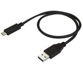 CABLE STARTECH USB 3.1 MACHO / USB-C MACHO 0.5M BLACK