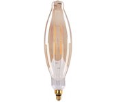 FABRILAMP Bombilla Filamento Vela 43x12d 8w 640lm E27 Ambar Ambar 3000k
