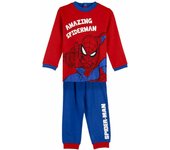Spiderman Pijama de Invierno Juego, Azul y Rojo, Estandar Unisex niños