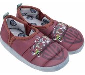 Warner Zapatillas de Andar por Casa de Personajes Color Granate, Azul y Gris - Talla 28-29 - Sin Cierre - Zapatillas Infantiles Tipo Francesita de Poliéster - Producto Original Diseñado en España