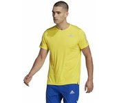adidas Own The Run Tee, T-Shirt Hombre, Impact Yellow/Reflective Silver, M