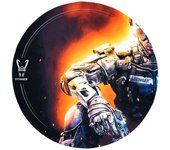 Woxter Stinger Floorpad Soldier - Alfombrilla Gaming de Suelo, Protector de Suelo, Resistente al Agua, Lavable, 100% Microfibra, Diámetro 120 cm