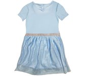 CERDÁ LIFE'S LITTLE MOMENTS Vestido niñas Diseño Elegante y cómodo con Colores Vibrantes y Estampados encantadores de Disney, Frozen Light Blue, 7 años