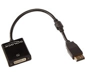DeLOCK 62599 adaptador de cable de vídeo 0,2 m DisplayPort DVI-I Negro