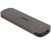 TooQ Caja Externa para SSD M.2 NGFF, Marrón