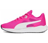 PUMA Twitch Runner Fresh, Zapatillas para Correr de Carretera Unisex Adulto, Ravish White Black, 38 EU