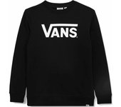 Vans Classic Crew Sudadera, Black, M Unisex Niños