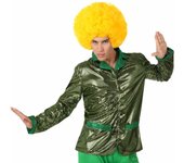 Atosa disfraz chaqueta disco brillo verde M