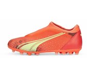 PUMA Ultra Match Ll MG Jr, Zapatilla de fútbol, Fiery Coral, 38.5 EU