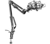 Trust Gaming GXT 253 Emita Brazo de Micrófono USB, Soporte de Micrófono, Diseño Giratorio de 360 Grados, 35 cm x 40 cm, hasta 900 Gramos de Peso para PC, Portátil - Negro