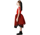 Atosa disfraz arlequín vestido rojo niña infantil 5 a 6 años