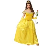 Atosa disfraz princesa dorado mujer adulto vestido XL