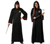 Atosa | Disfraz de Mago Unisex Adulto | Inspirado en Personajes Icónicos de Literatura y Cine | Túnica Elegante con Capucha | Uniforme de Escuela de Magia | Ideal para Carnaval y Halloween | XL