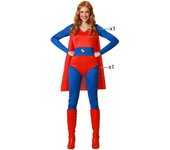 Atosa disfraz heroe comic traje rojo mujer adulto M