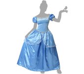 Atosa disfraz princesa azul mujer adulto vestido XL