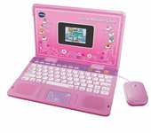 VTech - Genio Máster Color Bilingüe, Ordenador portátil para niños, enseña Vocabulario, matemáticas, Ciencias, 180 Actividades en español e inglés, Color Rosa, Versión ESP