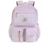 DE CUEVAS TOYS Mochila Escolar, Unisex niños, Rosa Y Blanco, Normal
