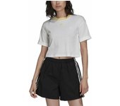 Camiseta de Manga Corta Mujer Adidas Tiny Trefoil Blanco 38