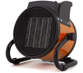 Orbegozo FHR 2040, calefactor eléctrico, cerámico profesional, 2000 W, 2 potencias de calor, control ajustable temperatura, protección contra sobrecalentamiento, posición ventilador, color rojo