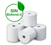 Approx Pack de 10 Rollos de Palpel Termico de 57X55Mm Libre de Bisfenol a