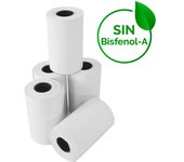 Approx Pack de 10 Rollos de Papel Termico de 57X35Mm Libre de Bisfenol a