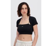 Camiseta Cropped Nike - Negro - Camiseta Mujer talla XS