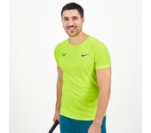 Nike Rafa Challenger - Verde - Camiseta Tenis Hombre talla M