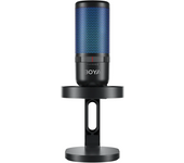 Micrófono Boya K3 USB de condensador con iluminación vibrante