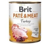 Brit Pate y Carne Pavo Grain Free Adult Latas para Perros 6 x 400 gr