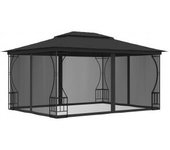 vidaXL Cenador Con Redes Gris Antracita 300x400x265 Cm