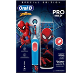 cepillo dental electrico braun vitality pro kids spiderman + funda viaj