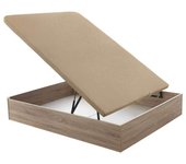 Canapé Abatible Relax Musa 3D gran capacidad alturas 38/32 cm 160x200 cm Altura 38 cm Natural