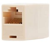 NanoCable 10.21.0401-OEM - Empalme para cable de red Ethernet RJ45, Beige, hembra-hembra, Cat.5e, UTP [España]