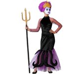 Atosa disfraz malvada violeta vestido niña 5 a 6 años