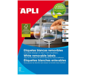 Etiquetas adhesivas apli a4/ 48.5 x 25.4mm/ 100 hojas