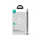 Joyroom Sa34 - Cc3 - Cable de datos de carga rápida serie multicolor de 60 W, tipo C a tipo C, con 1 m de longitud, color blanco