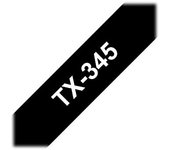 Brother TX-345 cinta para impresora de etiquetas Blanco sobre negro