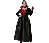 Atosa disfraz vampiresa elegante negro mujer adulto XXL