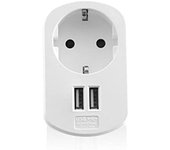 Ewent EW1211 cargador de dispositivo móvil Smartphone, Tableta Blanco Corriente alterna Interior