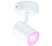 WiZ - Lámpara inteligente Imageo, Foco LED Inteligente, Luz Blanca y de Colores, con tecnología SpaceSense y compatible con Alexa y Google Home, Color Blanco [Clase de eficiencia energética G]