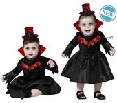 Atosa disfraz vampiresa bebé niña vestido negro 24 meses