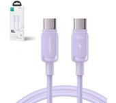 Joyroom type-c - type-c cable multi-color series a14, 480mb/s, 100w, 1.2m, purple (s-cc100a141p)