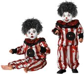 Atosa disfraz payaso diabólico bebé niño rojo 6 a 12 meses