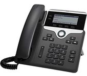 Cisco Teléfono VoIP CP-7821-K9, Gris Oscuro Negro y Plateado